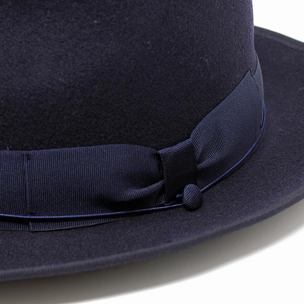 メンズ 中折れハット 秋冬 イタリア ブランド  Sorbatti クラッシャブル ソルバッティ 帽子 紺 ネイビー [ fedora ] たためる帽子 父の日の通販は