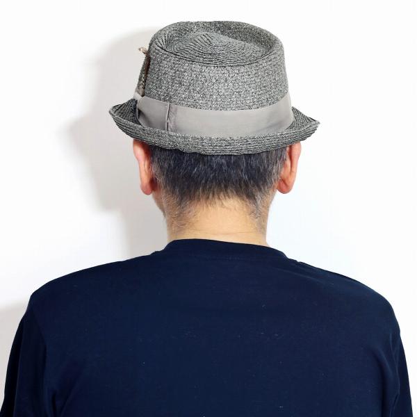 ステイシー アダムス ストローハット 羽根付き ペーパーブレード 帽子 メンズ 春 夏 ハット STACY ADAMS BRIGHTON 中折れハット インポートダイヤモンド型 麦わら帽子 M L XL / シーフォーム [ straw hat ] [ fedora hat ] 父の日_14