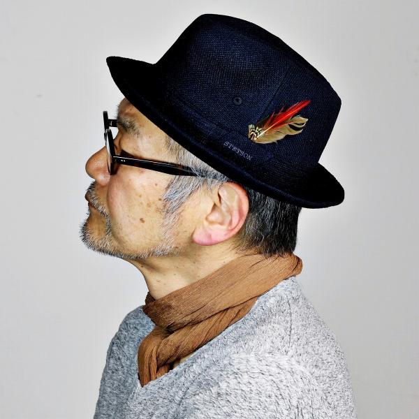 STETSON ハット 中折れ メンズ 春 夏 ロイヤルステットソン 中折れハット 羽根付き 裏メッシュ 日本製 涼しい royal 大きいサイズ 中折れ帽子 紳士 通気性 サイズ豊富 小さいサイズ 56cm〜61cm / 紺 ネイビー [ fedora ] 帽子通販 男性 誕生日 ギフト 父の日の通販は