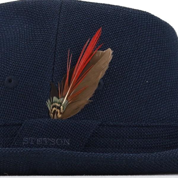 STETSON ハット 中折れ メンズ 春 夏 ロイヤルステットソン 中折れハット 羽根付き 裏メッシュ 日本製 涼しい royal 大きいサイズ 中折れ帽子 紳士 通気性 サイズ豊富 小さいサイズ 56cm〜61cm / 紺 ネイビー [ fedora ] 帽子通販 男性 誕生日 ギフト 父の日の通販は