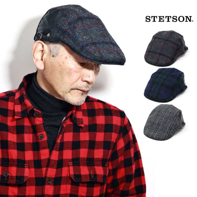 STETSON ハンチング 冬 ツイード ハンチング帽 メンズ ステットソン