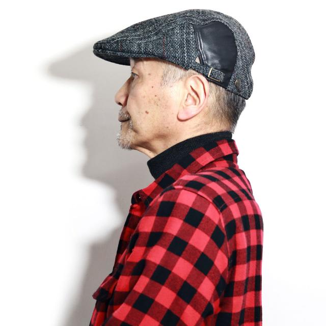 STETSON ハンチング 冬 ツイード ハンチング帽 メンズ ステットソン ウール 帽子 ハリスツイード 防寒 保温 紳士帽子 ネイビー/グリーン/グレー [ ivy cap ] 40代 50代 60代 ファッション シニア コーデ 小物 秋 冬 帽子通販 ギフト プレゼント 父の日_18