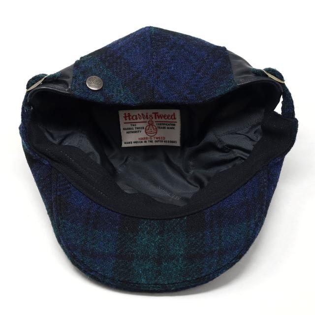 STETSON ハンチング 冬 ツイード ハンチング帽 メンズ ステットソン ウール 帽子 ハリスツイード 防寒 保温 紳士帽子 ネイビー/グリーン/グレー [ ivy cap ] 40代 50代 60代 ファッション シニア コーデ 小物 秋 冬 帽子通販 ギフト プレゼント 父の日_5