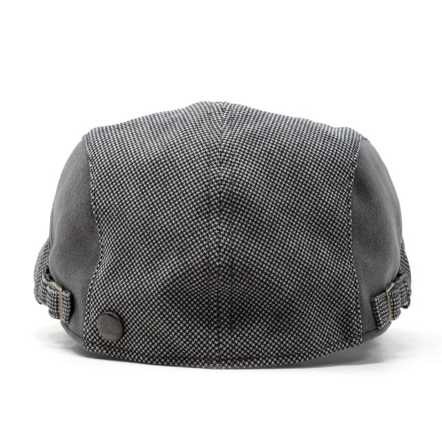 STETSON ステットソン ハンチング プレゼント メンズ ハンチング帽 千鳥格子 モノクロ 帽子 冬 紳士 アイビーキャップ 帽子 上品 保温 防寒 機能的 グレー [ ivy cap ] 40代 50代 60代 ファッション シニア コーデ 小物 秋 冬 帽子通販 ギフト プレゼント 父の日_3