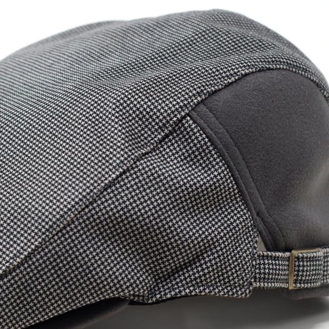 STETSON ステットソン ハンチング プレゼント メンズ ハンチング帽 千鳥格子 モノクロ 帽子 冬 紳士 アイビーキャップ 帽子 上品 保温 防寒 機能的 グレー [ ivy cap ] 40代 50代 60代 ファッション シニア コーデ 小物 秋 冬 帽子通販 ギフト プレゼント 父の日_4