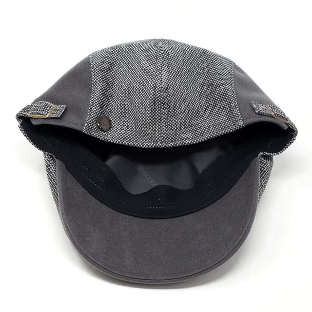 STETSON ステットソン ハンチング プレゼント メンズ ハンチング帽 千鳥格子 モノクロ 帽子 冬 紳士 アイビーキャップ 帽子 上品 保温 防寒 機能的 グレー [ ivy cap ] 40代 50代 60代 ファッション シニア コーデ 小物 秋 冬 帽子通販 ギフト プレゼント 父の日_5