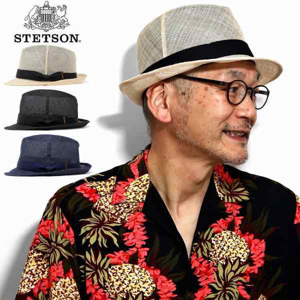 STETSON シナマイ 中折れハット メンズ ハット 帽子 メンズ 春夏 中折れ帽 ハット ステットソン 日本製 マニラ麻 紳士ハット 麦わら帽子