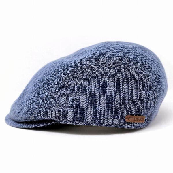 STETSON ハンチング帽 春夏 メンズ 大きいサイズ ハンチング 父の日 プレゼント おススメ 帽子 ステットソン ブランド メッシュ カラミ 麻 紺 ネイビー［ ivy cap ］男性 プレゼント 帽子通販 敬老の日_1