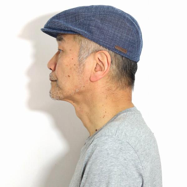 STETSON ハンチング帽 帽子 父の日 キャップ メンズ レディース 春 夏 大きいサイズ DONDI JERSEY HUNTING（ドンディジャージー ハンチング） SE773 ネイビー STETSON (ステットソン)ハンチング メンズ 春夏 帽子 ゴルフ 散歩 麻