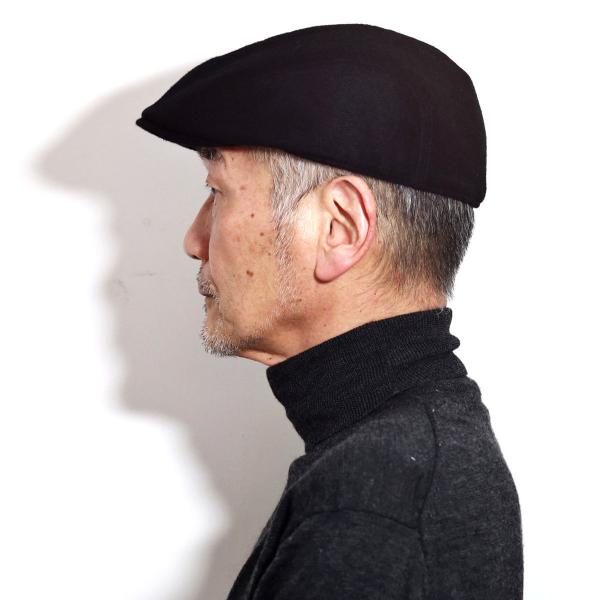 STETSON カシミヤ ハンチング 帽子 メンズ ブランド ステットソン カシミヤ 暖かい 防寒 シンプル 高級素材 無地 57cm/59cm/61cm / 黒 チャコールグレー［ ivy cap ］ 帽子通販 送料無料 ギフト プレゼント 40代 50代 60代 ファッション 父の日_11