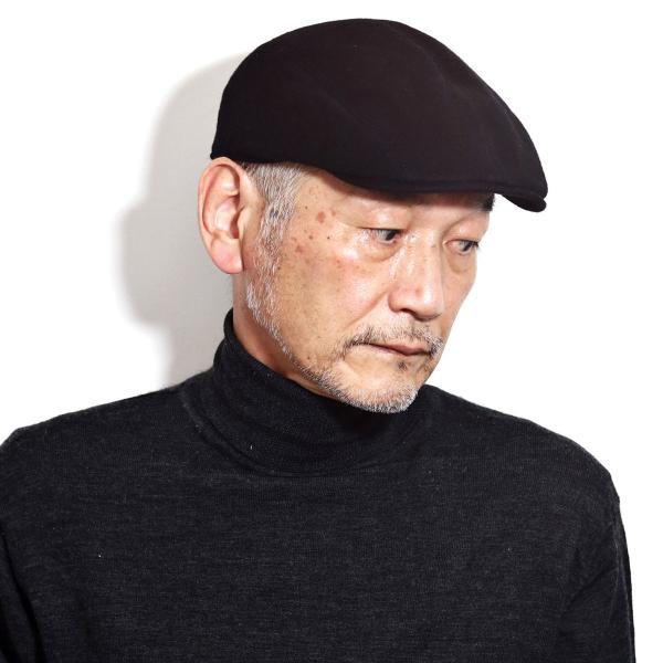 STETSON カシミヤ ハンチング 帽子 メンズ ブランド ステットソン カシミヤ 暖かい 防寒 シンプル 高級素材 無地 57cm/59cm/61cm / 黒 チャコールグレー［ ivy cap ］ 帽子通販 送料無料 ギフト プレゼント 40代 50代 60代 ファッション 父の日_9
