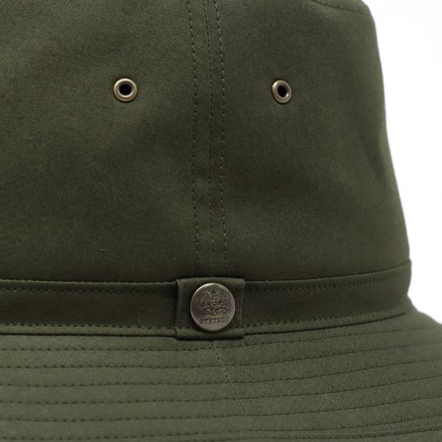 STETSON ハット パラフィンハット ハット帽 ステットソン コットン 100% 毛 コットンウェザー チョークマーク パラフィン コットン100 日本製 全2色 オリーブ/ベージュ [ hat ] 男性 誕生日 プレゼント 父の日 ギフト ラッピング無料_4