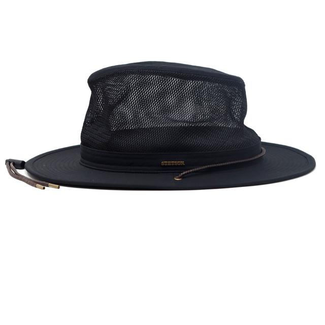 STETSON 撥水 メッシュハット メンズ ナイロン ハット アウトドアハット メンズ ハット帽 日本製 メンズ ステットソン ハット 紳士 日よけ ハット 涼しい 全2色 [ outdoor hat ] 父の日 ギフト プレゼント お父さん 誕生日 ラッピング無料_1