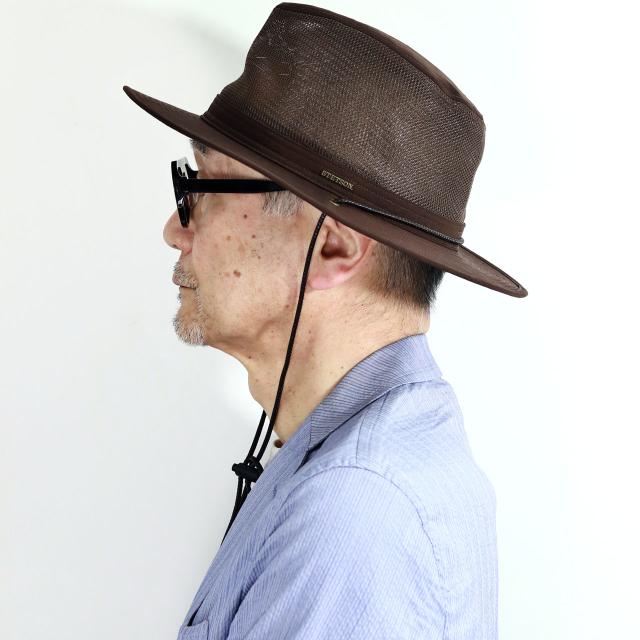 STETSON 撥水 メッシュハット メンズ ナイロン ハット アウトドアハット メンズ ハット帽 日本製 メンズ ステットソン ハット 紳士 日よけ ハット 涼しい 全2色 [ outdoor hat ] 父の日 ギフト プレゼント お父さん 誕生日 ラッピング無料_18