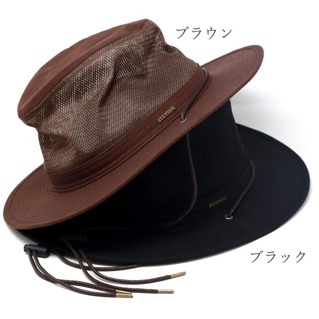 STETSON 撥水 メッシュハット メンズ ナイロン ハット アウトドアハット メンズ ハット帽 日本製 メンズ ステットソン ハット 紳士 日よけ ハット 涼しい 全2色 [ outdoor hat ] 父の日 ギフト プレゼント お父さん 誕生日 ラッピング無料_8