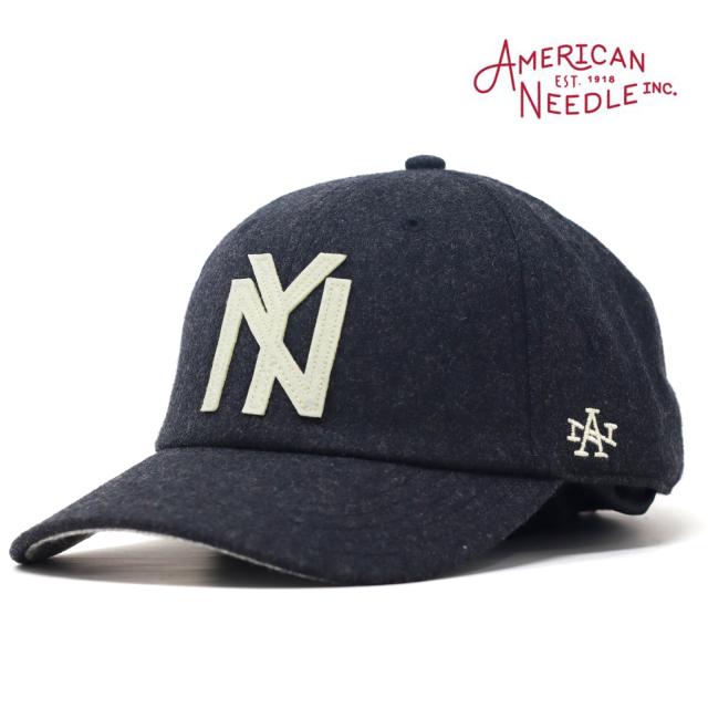 アメリカンニードル キャップ ニューヨーク・ブラックヤンキース メンズ レディース ブランド 秋冬 ARCHIVE LEGEND American Needle New York Black Yankees ロゴキャップ 黒 ブラック［ baseball cap ］父の日 プレゼント ギフト包装無料