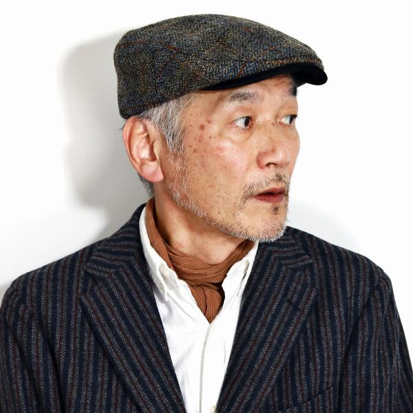 STETSON CHADWICK 帽子 ウール メンズ ハンチング帽 秋 冬 ハリスツイード ハンチング 帽子 メンズ ステットソン ヘリンボーン/グレー［ ivy cap ］男性 プレゼント 帽子通販 父の日 贈り物 ラッピング無料 敬老の日