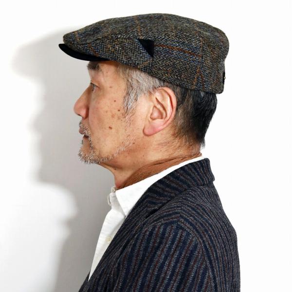 STETSON CHADWICK 帽子 ウール メンズ ハンチング帽 秋 冬 ハリスツイード ハンチング 帽子 メンズ ステットソン ヘリンボーン/グレー［ ivy cap ］男性 プレゼント 帽子通販 父の日 贈り物 ラッピング無料 敬老の日 STETSON CHADWICK 帽子 ウール メンズ ハンチング帽 秋 冬 ハリス