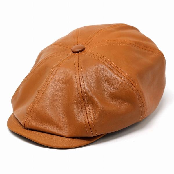 STETSON レザーハンチング 秋 冬 八方ハンチング ゴートレザー 山羊革