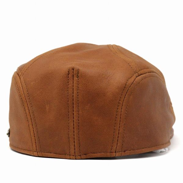 STETSON レザーハンチング ハンチング ステットソン 帽子 革 本革 山羊革 メンズ レザー 帽子 レザー 帽子 ハンチング 革 山羊革 茶 ブラウン [ ivy cap ] 誕生日 プレゼント ギフト ラッピング 父の日_3