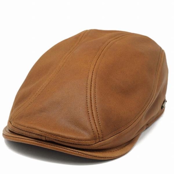 STETSON レザーハンチング ハンチング ステットソン 帽子 革 本革 山羊革 メンズ レザー 帽子 レザー 帽子 ハンチング 革 山羊革 茶 ブラウン [ ivy cap ] 誕生日 プレゼント ギフト ラッピング 父の日_6