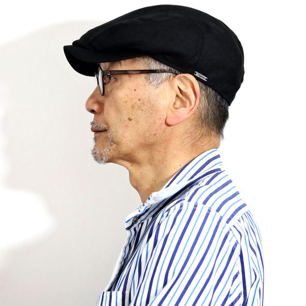 涼しい 帽子 メンズ ハンチング 春夏 大きいサイズ 父の日 ギフト 人気 シンプル 上質 リネン Wigens ブランド ハンチング帽 麻 ウィゲン 無地 涼しい メッシュ ベージュ ブラック オリーブ［ ivy cap ］男性 ギフト お父さん 誕生日 プレゼント ラッピング無料 父の日_16