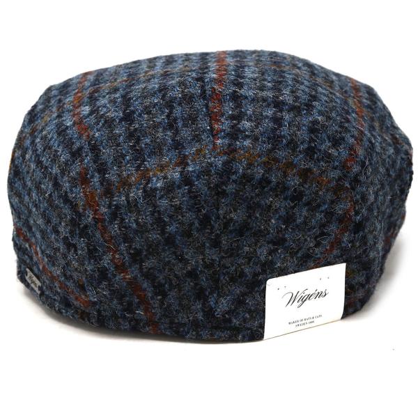 ハンチング メンズ 大きいサイズ ツイード wigens 秋冬 ハンチング帽