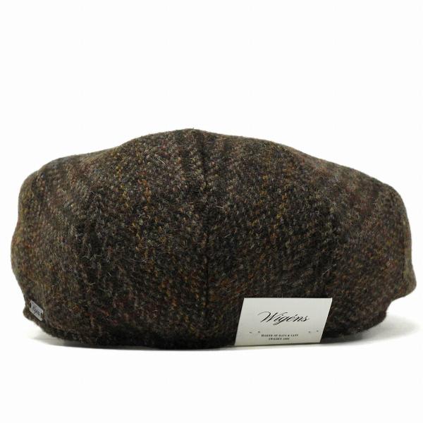 ハリスツイード ハンチング帽 ブランド生地 WIGENS 帽子 秋冬 Harristweed ハンチング メンズ 茶 大きいサイズ ウィゲン ツイード 北欧 ブランド スウェーデン 57cm 58cm 60cm 62cm チェック ブラウン [ ivy cap ] プレゼント クリスマス ギフト 父の日_3