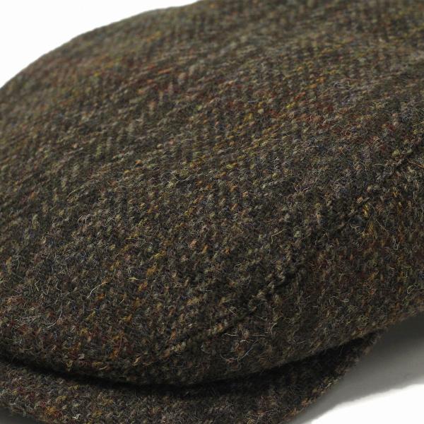 ハリスツイード ハンチング帽 ブランド生地 WIGENS 帽子 秋冬