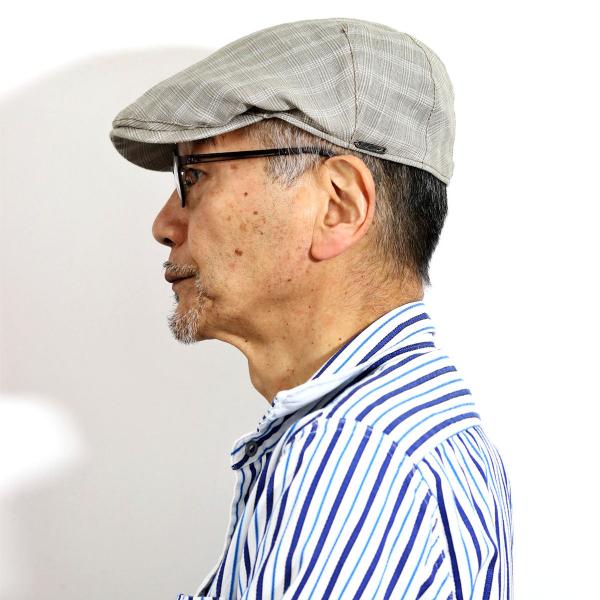 メンズ ハンチング チェック柄 ハンチング帽 大きいサイズ 春 夏 ヨーロッパ 帽子 麻 ブランド 高級 WIGENS ハンチングキャップ チェック / 58cm/60cm/62cm/64cm / エクリュ オリーブ [ ivy cap ] 父の日 ギフト 人気 男性 誕生日 プレゼント ラッピング無料 送料無料_13