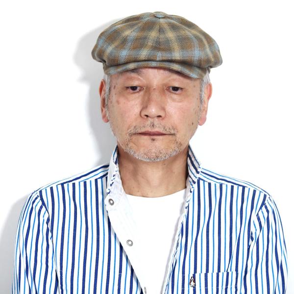 メンズ ハンチング 大きいサイズ チェック柄 ブランド帽子 高級 キャスケット チェック 麻 ツイード MAGEE ドニゴールツイード ブランド生地 リネンツイード デニムブルー キャメル［ ivy cap ］男性 ギフト お父さん 誕生日 プレゼント ラッピング無料 父の日_16