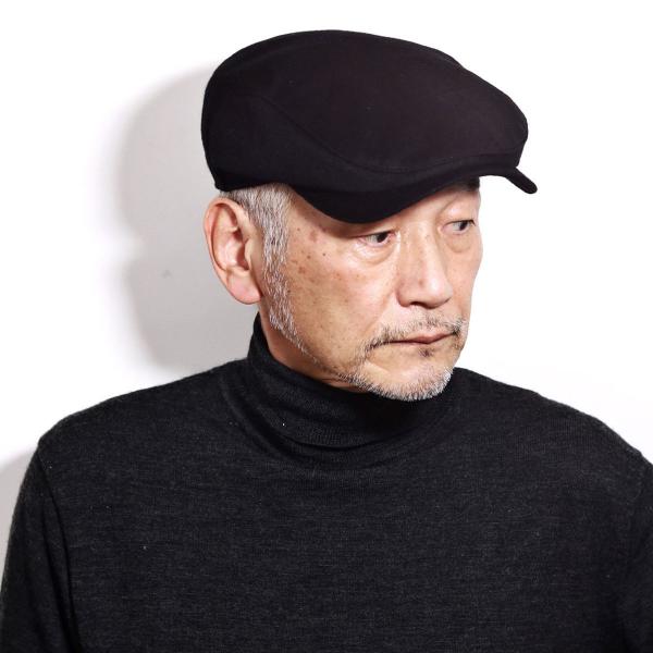 メンズ 帽子 大きいサイズ ハンチング カシミヤ wigens 高級素材 秋冬 ハンチング帽 ウィゲン シンプル ブランド 小物 黒 チャコール [ ivy cap ] 男性 ギフト プレゼント ラッピング無料 父の日_10