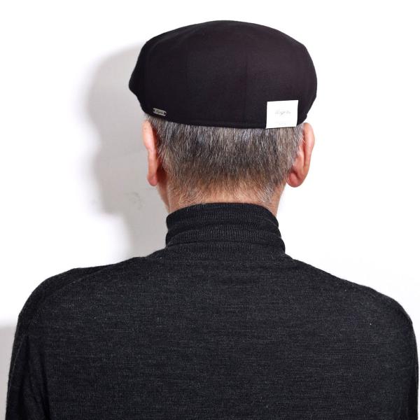 メンズ 帽子 大きいサイズ ハンチング カシミヤ wigens 高級素材 秋冬 ハンチング帽 ウィゲン シンプル ブランド 小物 黒 チャコール [ ivy cap ] 男性 ギフト プレゼント ラッピング無料 父の日_13