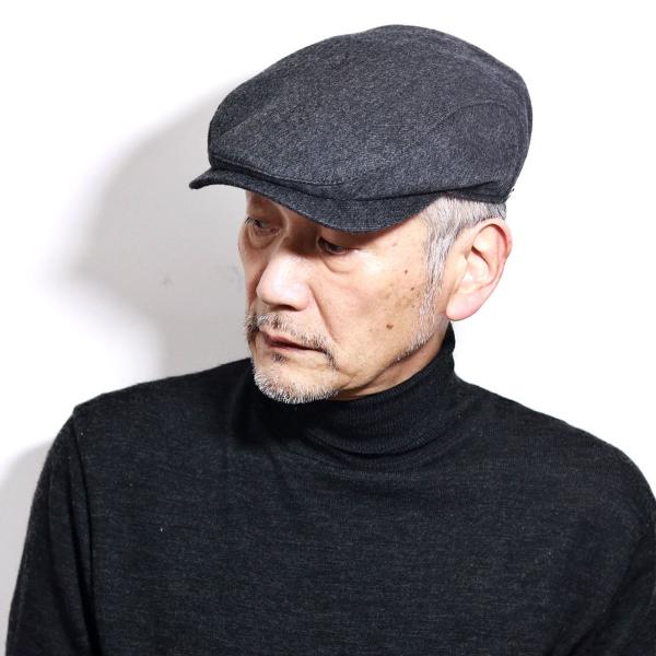 メンズ 帽子 大きいサイズ ハンチング カシミヤ wigens 高級素材 秋冬 ハンチング帽 ウィゲン シンプル ブランド 小物 黒 チャコール [ ivy cap ] 男性 ギフト プレゼント ラッピング無料 父の日_14