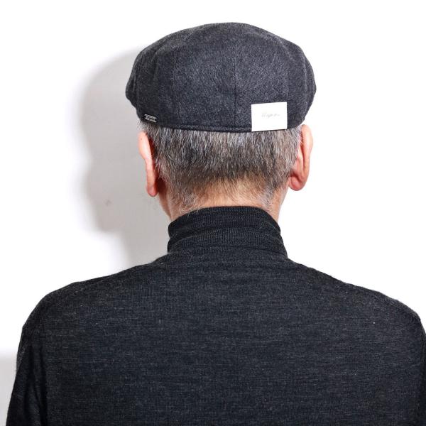 メンズ 帽子 大きいサイズ ハンチング カシミヤ wigens 高級素材 秋冬