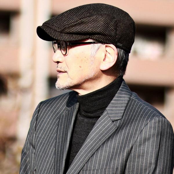 ハンチング 大きいサイズ 帽子 メンズ ウール 秋冬 暖かい ツートーン WIGENS ハンチング帽 アイビーキャップ ヨーロッパ ブランド 柄 [ ivy cap ] 誕生日 ギフト プレゼント ラッピング包装無料 父の日_12