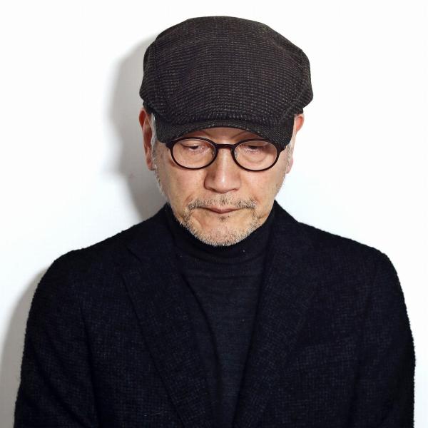 ハンチング 大きいサイズ 帽子 メンズ ウール 秋冬 暖かい ツートーン
