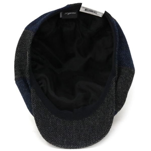 メンズ 大きいサイズ 帽子 秋冬 シェットランド ウール パッチワーク