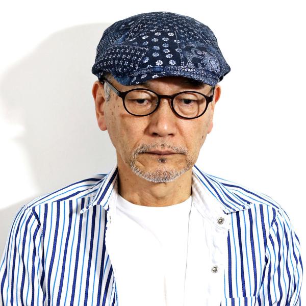 大きいサイズ 帽子 メンズ ハンチング WIGENS ペイズリー 和柄 インポート ブランド 送料無料 父の日 ギフト 人気 春夏 ハンチング帽 / 58cm/60cm/62cm/64cm / ネイビー ライトブラウン [ ivy cap ] 父の日 ギフト 人気 男性 誕生日 プレゼント ラッピング無料 送料無料_11