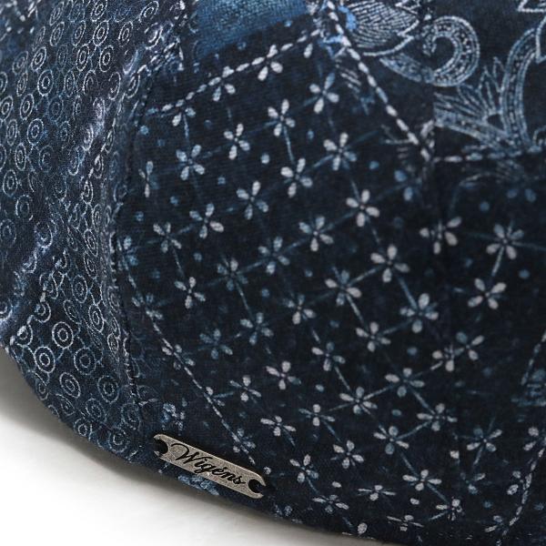 大きいサイズ 帽子 メンズ ハンチング WIGENS ペイズリー 和柄