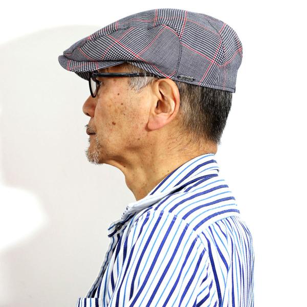 ハンチング メンズ 大きいサイズ チェック 柄 帽子 父の日 ギフト 北欧 ブランド WIGENS 綿 麻 涼しい 春夏 ネイビー 紺 [ ivy cap ] 父の日 ギフト 人気 男性 誕生日 プレゼント ラッピング無料 送料無料_9