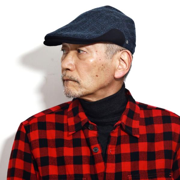 ハンチング帽 メンズ 冬 ブランド 帽子 ミラショーン ハンチング チェック柄 サイズ調整 日本製 紳士 フランネラーナ ブークレー ハンチングキャップ / ネイビー / カーキ［ ivy cap ］メール便対応 送料無料 ギフト 誕生日 プレゼント ラッピング包装無料_8