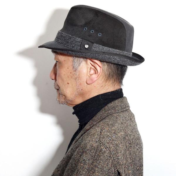 ライナー型 ハット メンズ スエード調 ミラショーン ヘリンボーン 秋冬 中折れ帽子 mila schon 日本製 中折れ帽 ハット 帽子 中折れハット メンズ 幾何学模様 [ fedora hat ] ギフト クリスマス プレゼント ラッピング包装無料 ミラショーン 帽子通販 父の日 ライナー型 ハット メンズ スエード調 ミラショーン ヘリンボーン 秋冬