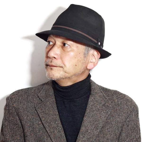 ニューレスコー ハット メンズ スエード調 ミラショーン 秋冬 人工皮革 帽子 中折れ帽子 mila schon 牛革 日本製 中折れ帽 ハット帽子 中折れハット メンズ [ fedora hat ] ギフト クリスマス プレゼント ラッピング包装無料 ミラショーン 帽子通販 父の日_9