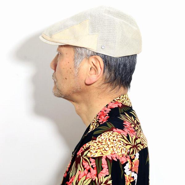 メンズ ハンチング 紳士 帽子 春夏 麻 hunting 大きいサイズ 小さいサイズ ベージュ Sサイズ Mサイズ Lサイズ LLサイズ ベージュ [ ivy cap ] ギフト プレゼント 父の日 贈り物 ギフト包装 敬老の日_8