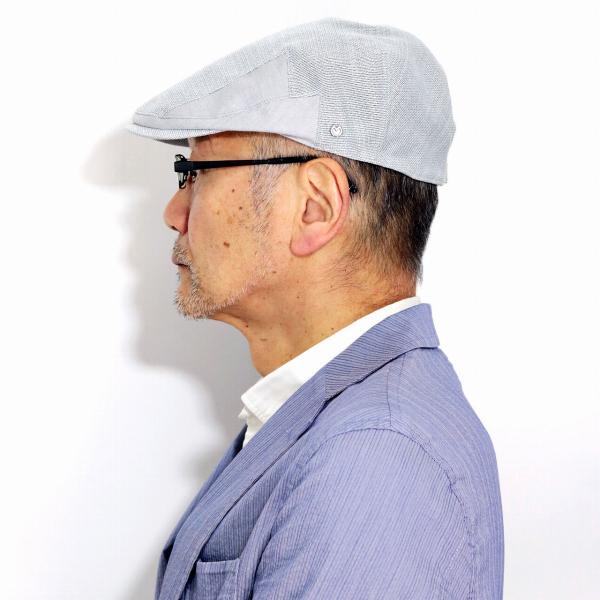 ハンチング メンズ 紳士 帽子 春夏 麻 hunting 大きいサイズ 小さい