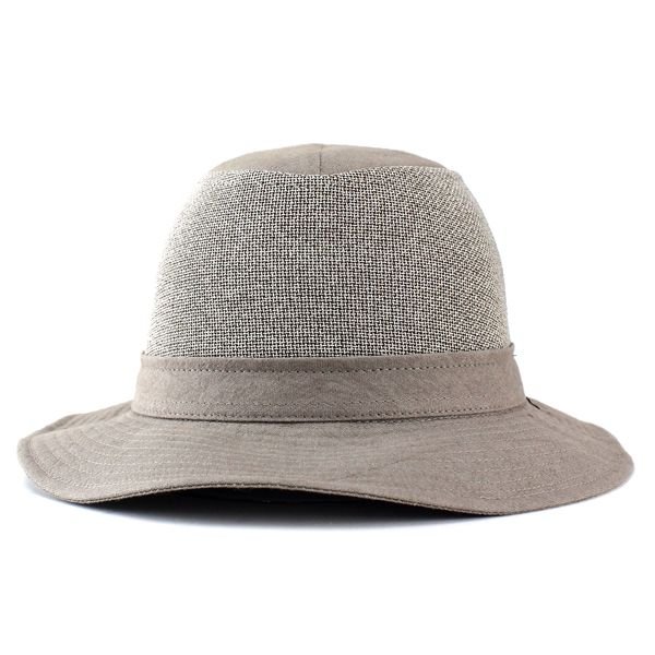 帽子 ハット メンズ アウトドアにも最適カジュアルハット 夏 麻 ポリエステル モカ茶 帽子 ハット メンズ アウトドアにも最適カジュアルハット 夏 麻