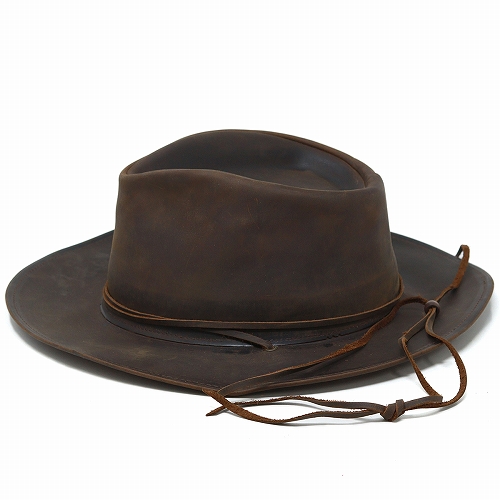 オールシーズ Made in USA アメリカ ヘンシェル社製 本革カウボーイHAT 濃茶 帽子 メンズ レディース HENSCHEL_1