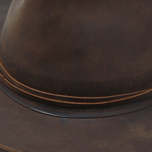 オールシーズ Made in USA アメリカ ヘンシェル社製 本革カウボーイHAT 濃茶 帽子 メンズ レディース HENSCHEL_4