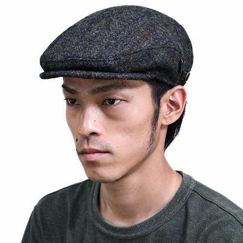 ハンチング 帽子 メンズ カシュケット ハリスツイード ハンチング帽 秋冬 ウール インポート_6
